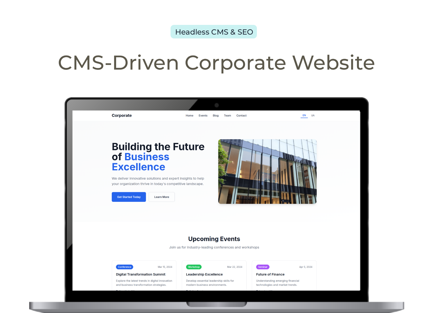 CMS-Driven Corporate Website image