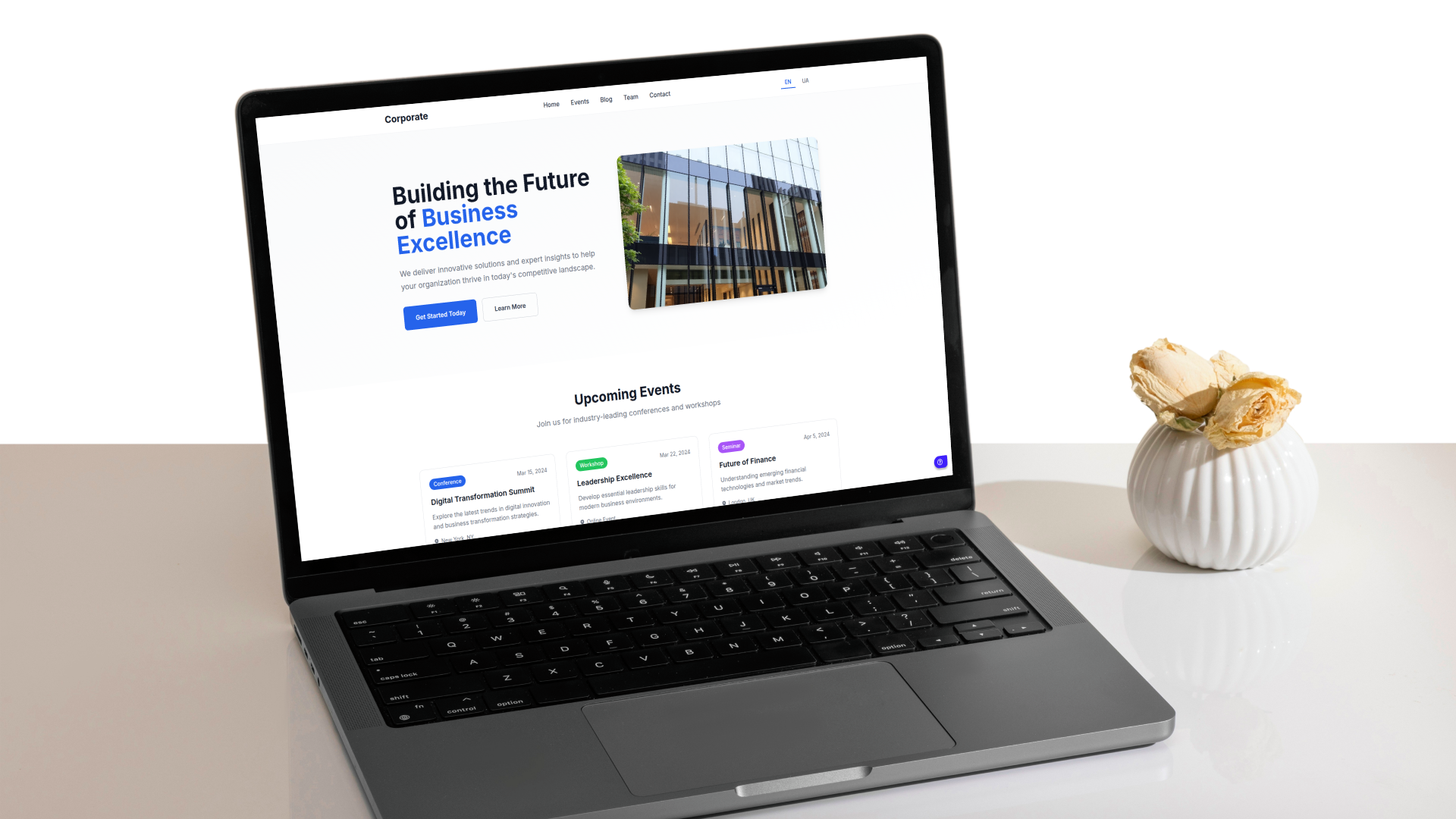 CMS-Driven Corporate Website hero image