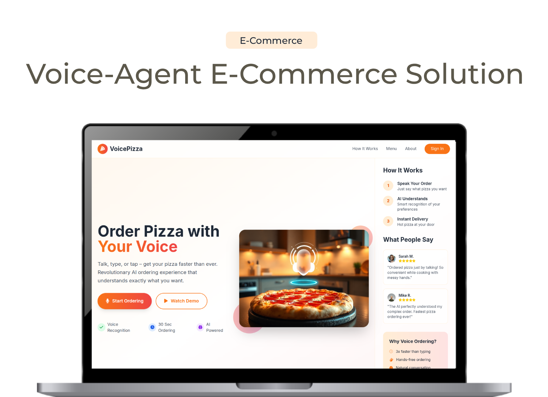 Voice-Agent E-Commerce Solution image